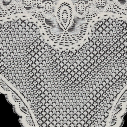 Ivory Stretch Lace Panty Trim Panel - 10.25" x 14.25" Detail