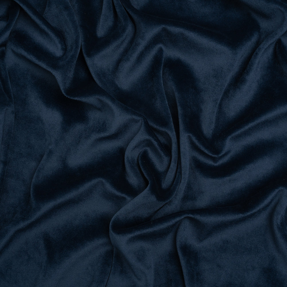 Polyester Velour - Navy