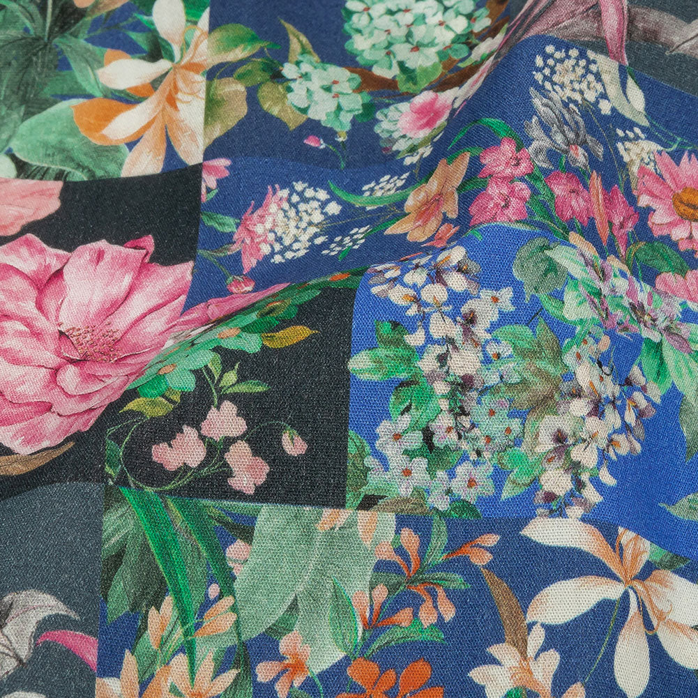 Mood Exclusive Blooming the Grid Cotton Poplin - Detail