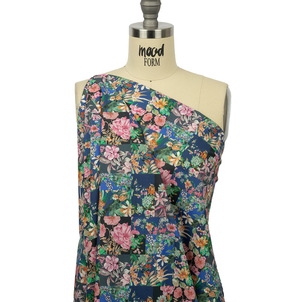 Mood Exclusive Blooming the Grid Cotton Poplin - Drape
