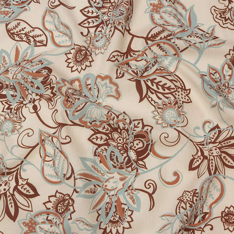 template--25130090922057__main-Cotton Poplin Print - Cream, Burgundy and Blue Floral - Mood Exclusive Floral Mirage