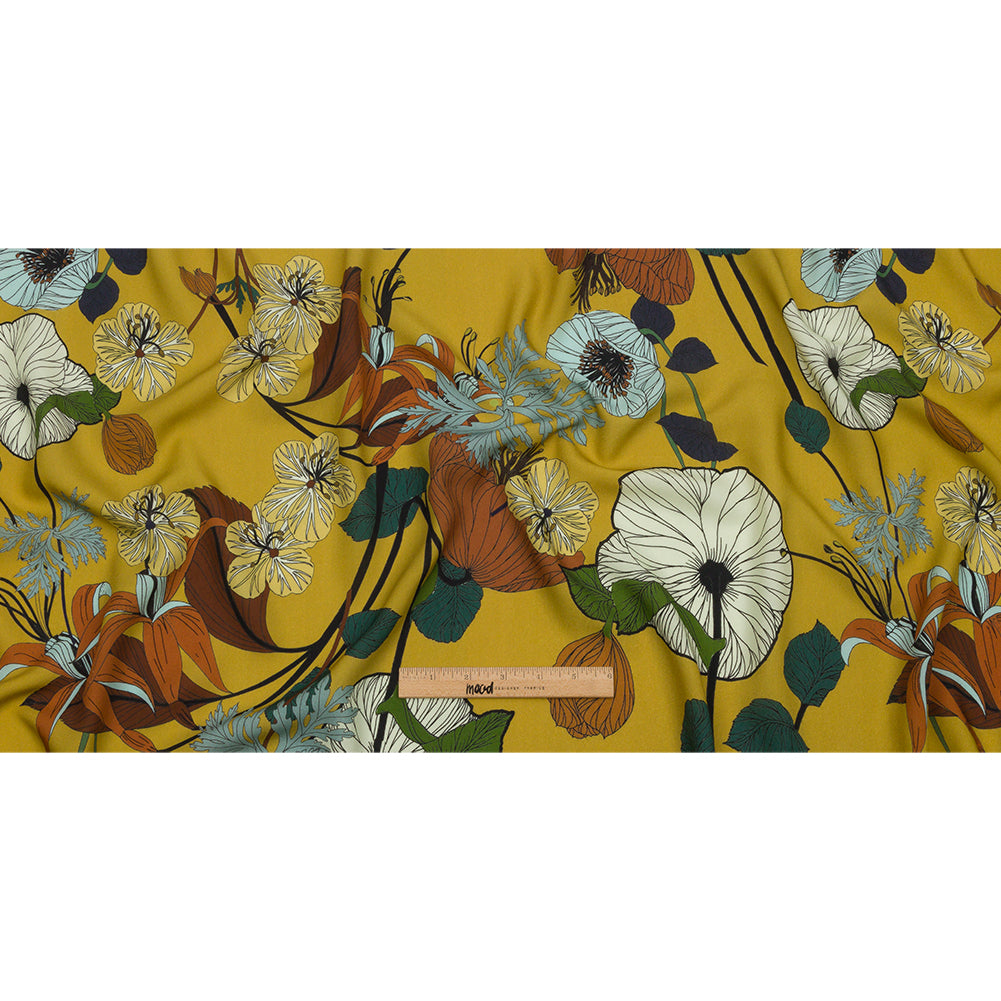 Mood Exclusive Yellow How Gardens Grow Viscose Woven - Full