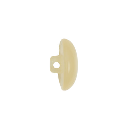 Vintage Ivory Pearlescent Half Done Shank Back Plastic Button - 28L/18mm Folded
