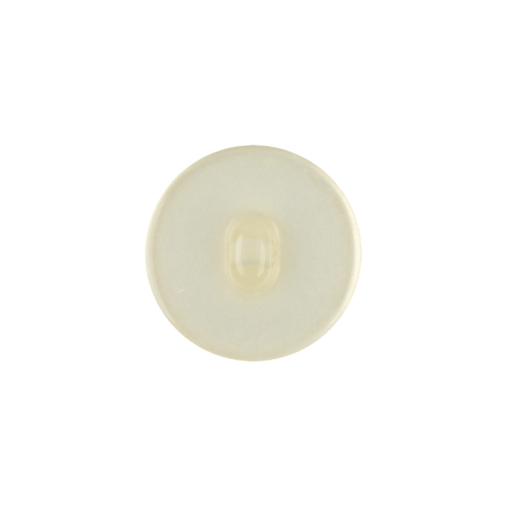 Vintage Ivory Pearlescent Half Done Shank Back Plastic Button - 28L/18mm Detail