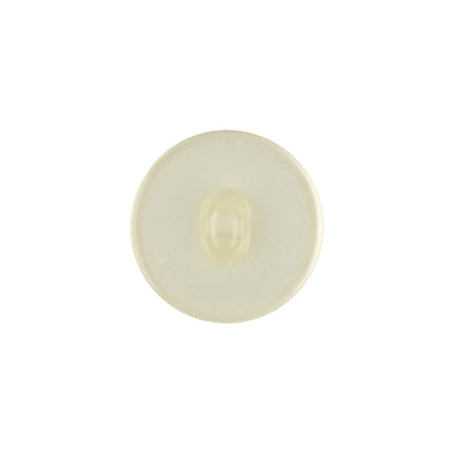 Vintage Ivory Pearlescent Half Done Shank Back Plastic Button - 28L/18mm Detail