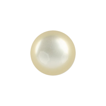Vintage Ivory Pearlescent Half Done Shank Back Plastic Button - 28L/18mm