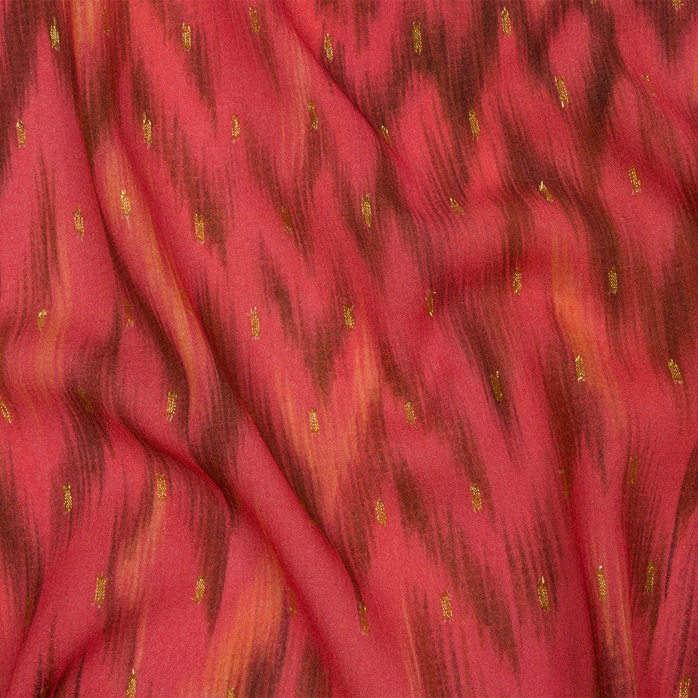 Mood Exclusive Love Divine Metallic Dotted Crinkled Viscose Crepe