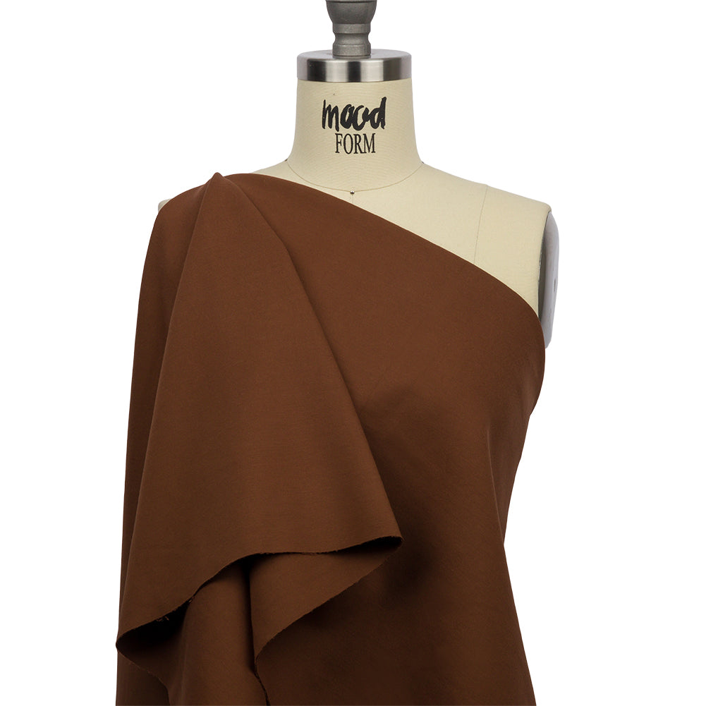 Stretch Ponte Knit - Chocolate - Papilio Collection