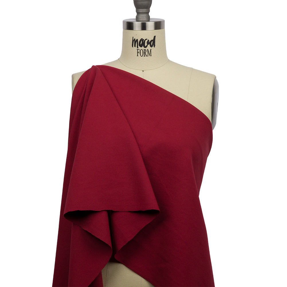 Stretch Ponte Knit - Wine - Papilio Collection