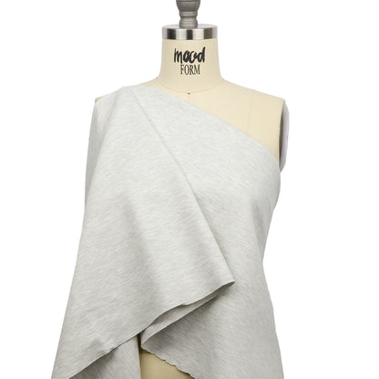Stretch Ponte Knit - Heathered Gray - Papilio Collection