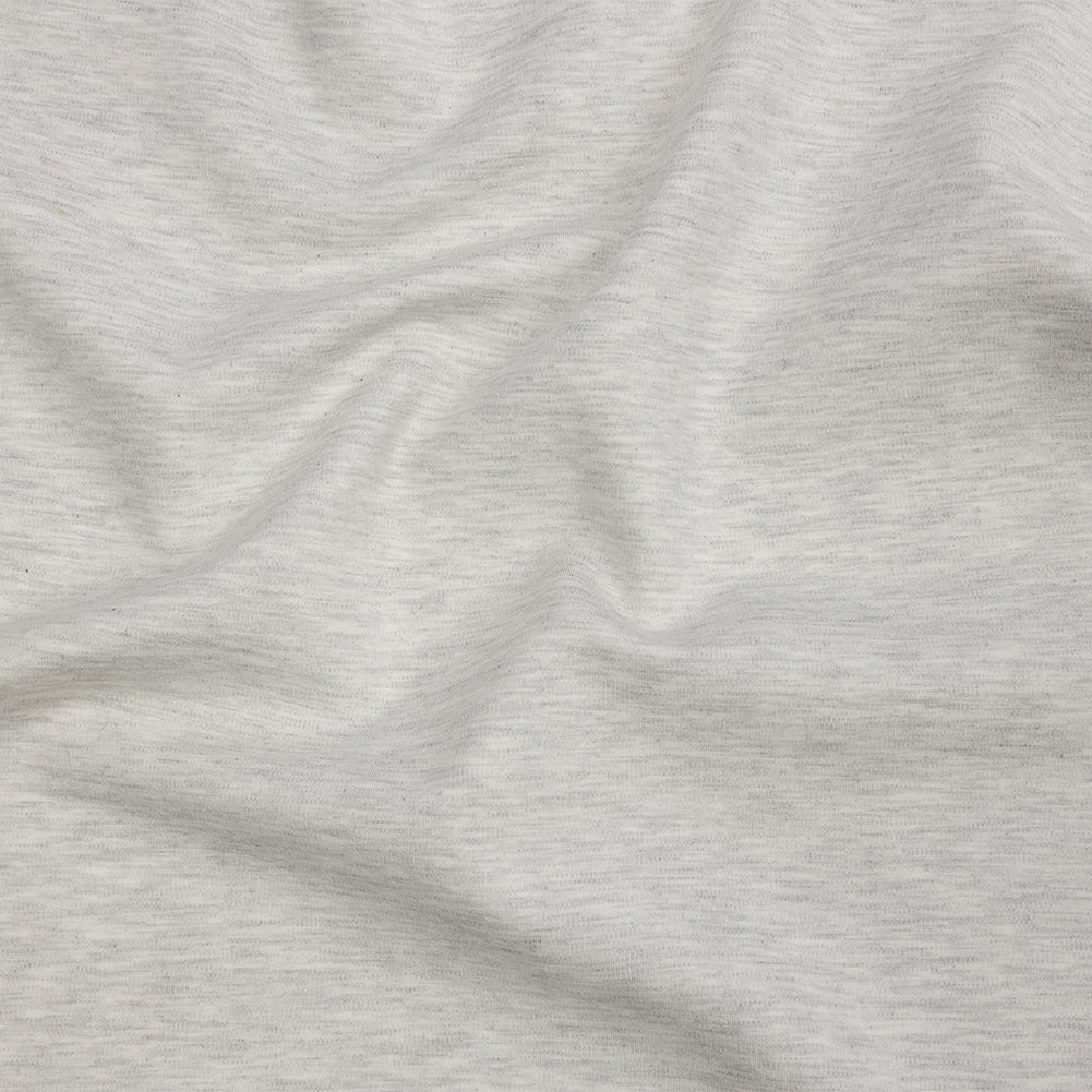 Stretch Ponte Knit - Heathered Gray - Papilio Collection
