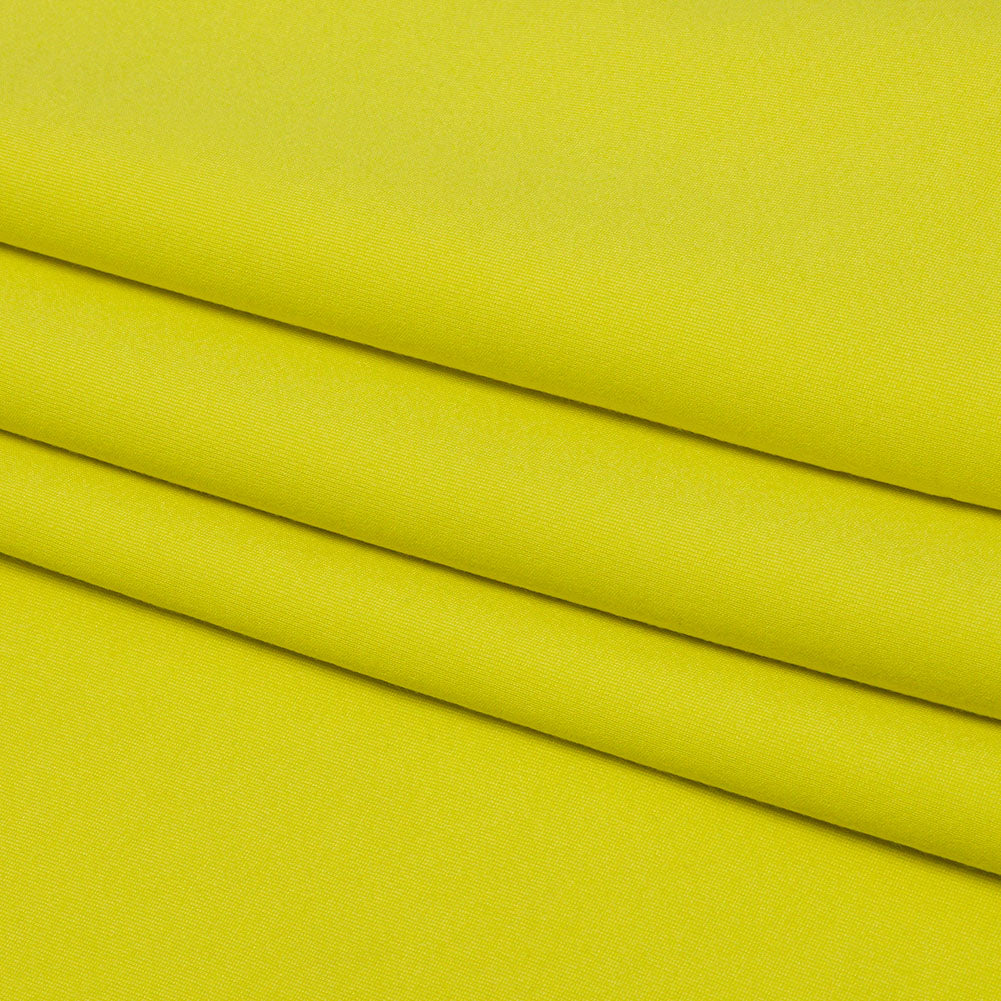 Stretch Ponte Knit - Lemon - Papilio Collection - Folded