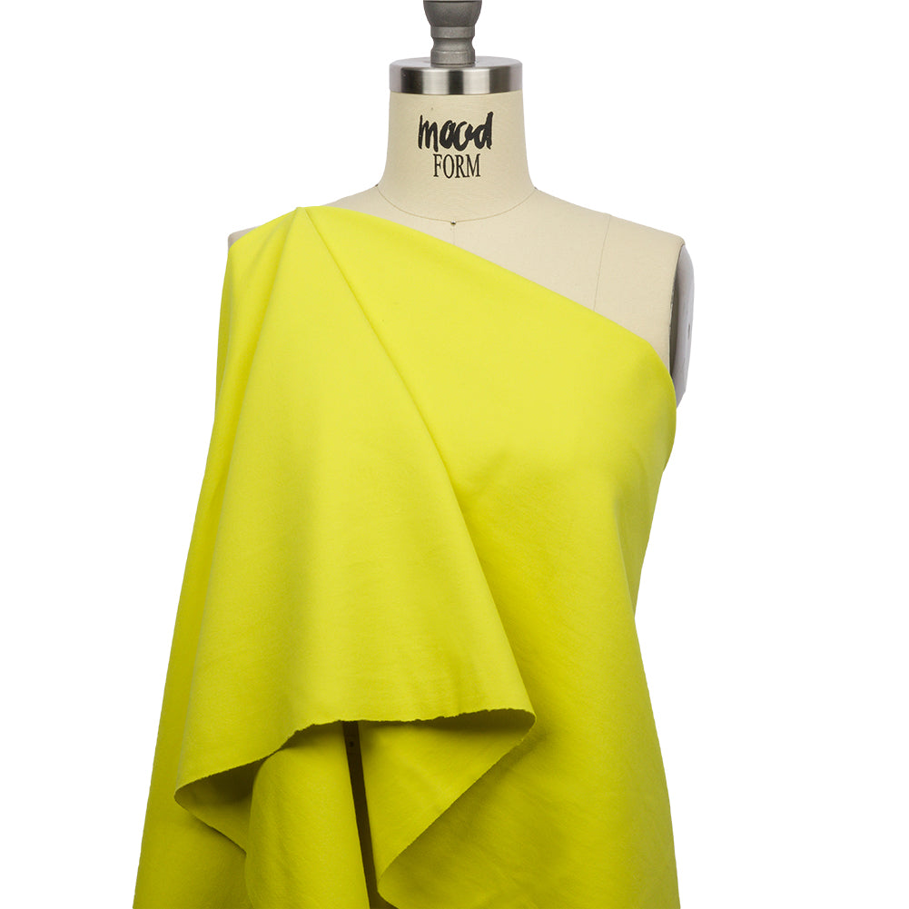 Stretch Ponte Knit - Lemon - Papilio Collection - Drape