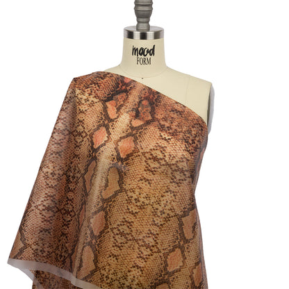 Rust and Black Python Scales Lightweight Translucent Vinyl
