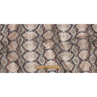 Brown, Black and Red Snakeskin Lightweight Translucent Vinyl