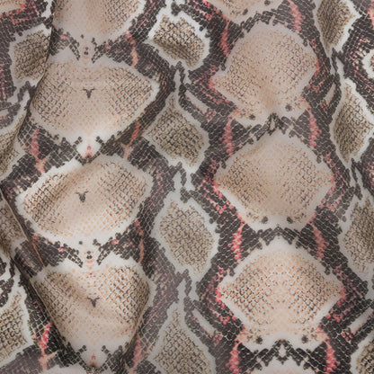 Brown, Black and Red Snakeskin Lightweight Translucent Vinyl