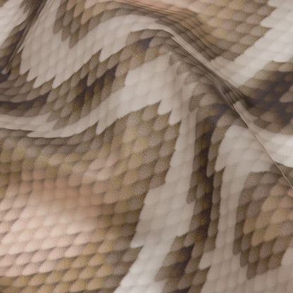 Brown and Beige Snakeskin Diamonds Lightweight Translucent Vinyl