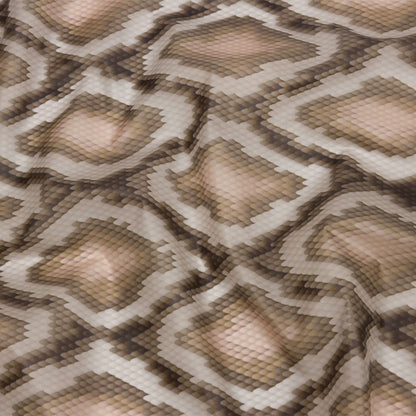 Brown and Beige Snakeskin Diamonds Lightweight Translucent Vinyl