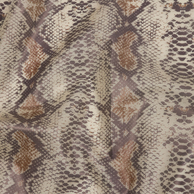 Greige and Brown Snakeskin Translucent Vinyl