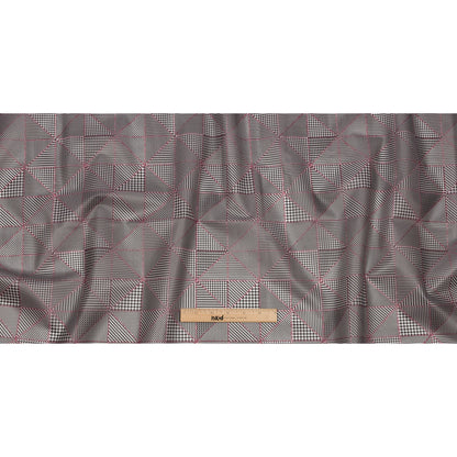 Black and Red Weaving Patterns Translucent Vinyl
