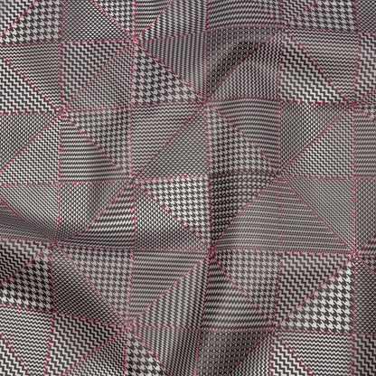 Black and Red Weaving Patterns Translucent Vinyl