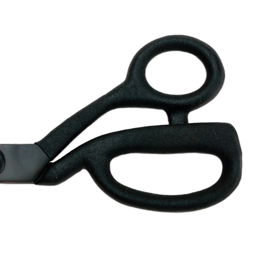Mood 9" Matte Black Knife-Edge Dressmaker's Shears with Matte Rubber Grips