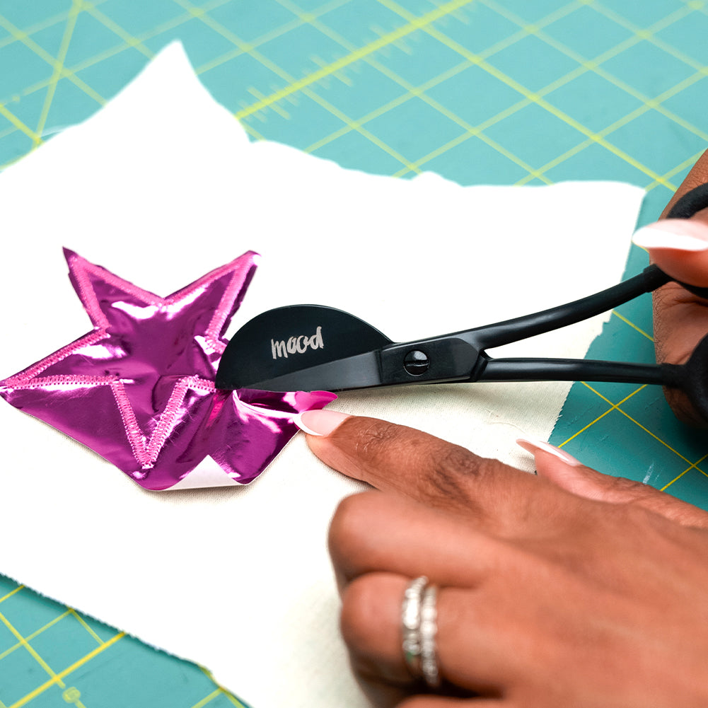 Mood Matte Black Duckbill Applique Scissors with Matte Rubber Grips - 6" - Blog