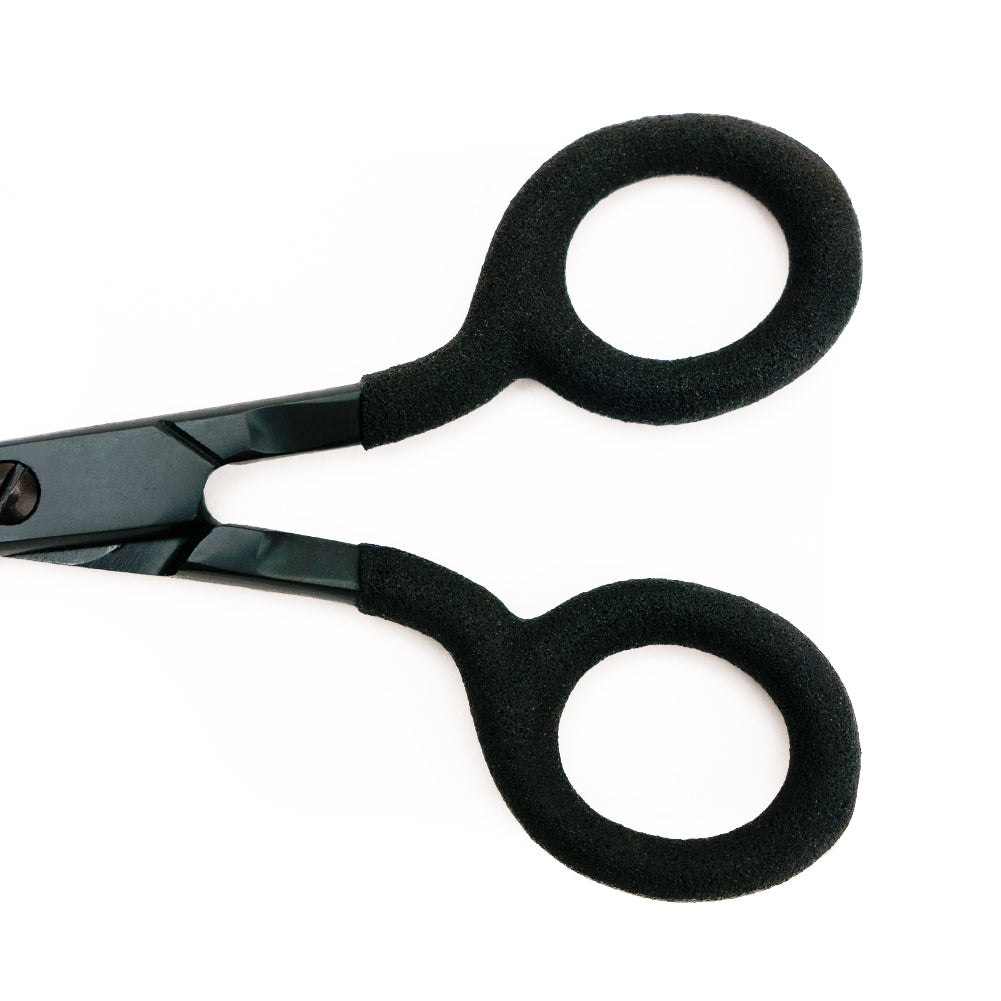 Mood Matte Black Embroidery Scissors with Matte Rubber Grips - 5"