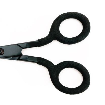 Mood Matte Black Embroidery Scissors with Matte Rubber Grips - 5"