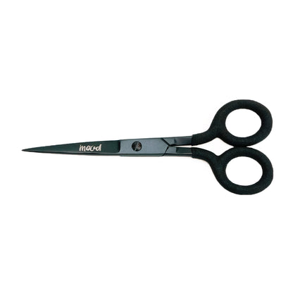 Mood Matte Black Embroidery Scissors with Matte Rubber Grips - 5"