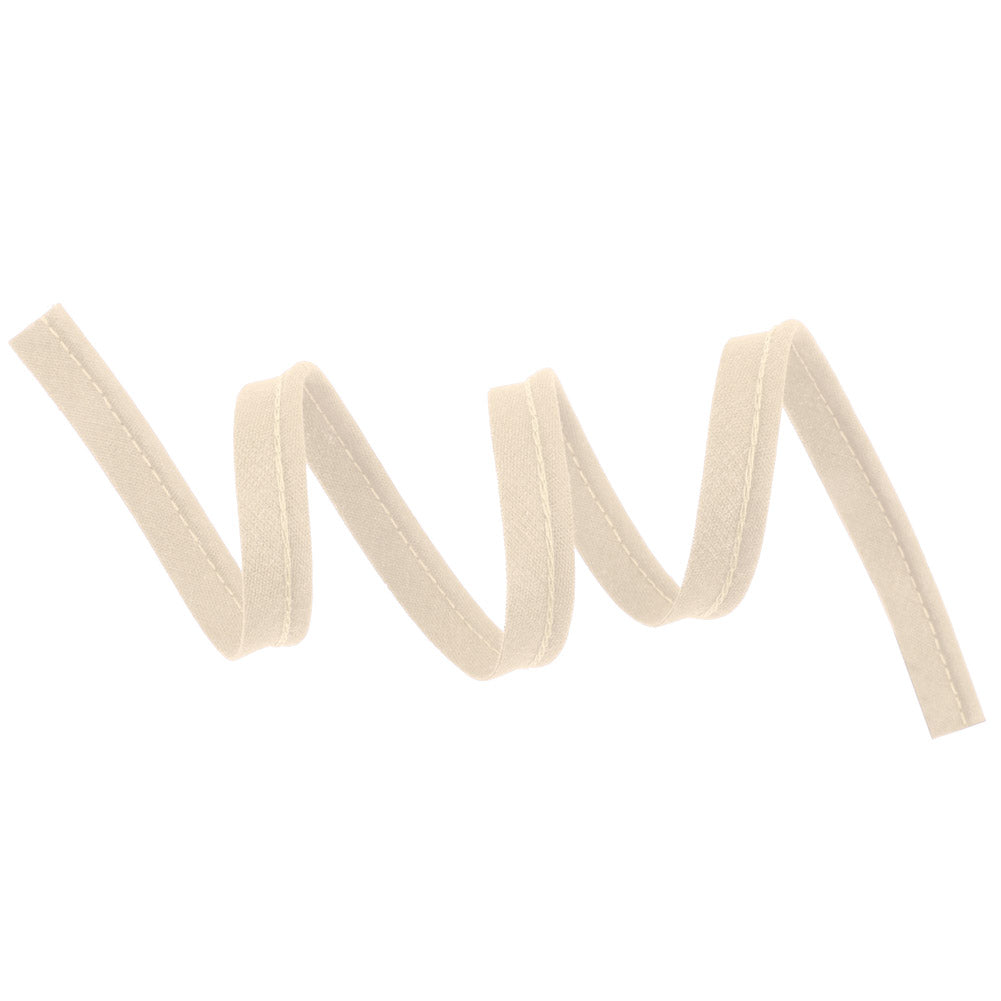 Pepper French Light Sand Cotton Blend Piping - 10mm Detail