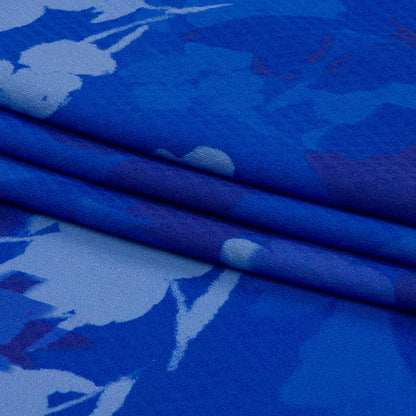 Sustainable Viscose Floral Jacquard Print - Blue Soft Florals - Mood Exclusive Gogh Far Folded