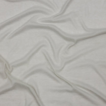 Famous Designer Light Gray Viscose and Cotton Lightweight Interlock Knit