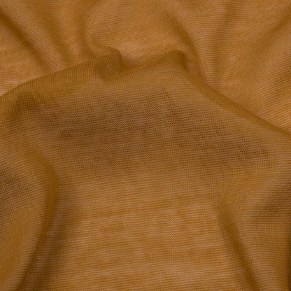 Famous Designer Ochre Featherweight Cotton Jersey Detail