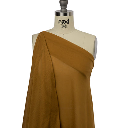 Famous Designer Ochre Featherweight Cotton Jersey Drape