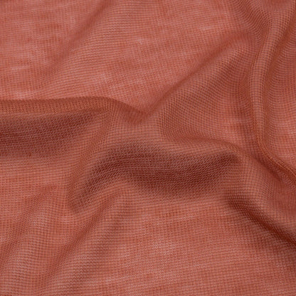 Famous Designer Terracotta Viscose and Cotton Lightweight Interlock Knit Detail