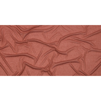 Famous Designer Terracotta Viscose and Cotton Lightweight Interlock Knit Full