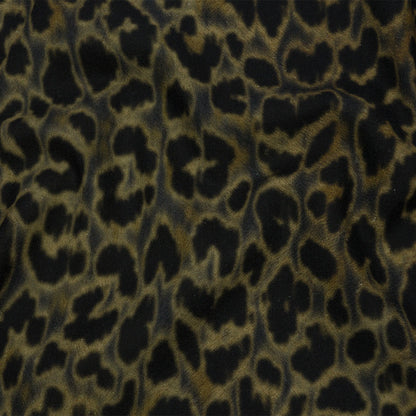 Linen and Rayon Woven Print - Gray and Black Animal Spots - Mood Exclusive Camo Masquerade