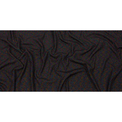 Black and Metallic Rainbow Stretch Rib Knit Full