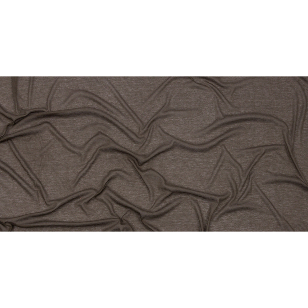 Famous Designer Coffee Viscose and Cotton Lightweight Interlock Knit Full