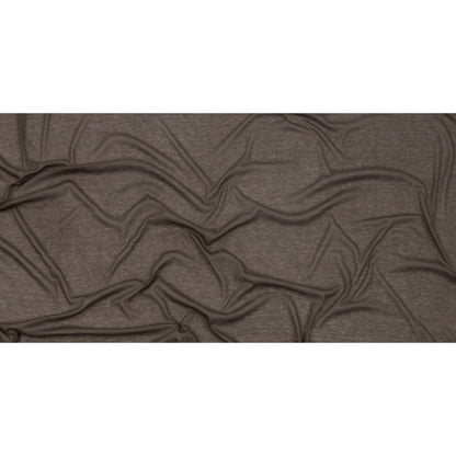 Famous Designer Coffee Viscose and Cotton Lightweight Interlock Knit Full