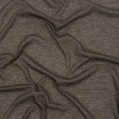 Famous Designer Coffee Viscose and Cotton Lightweight Interlock Knit