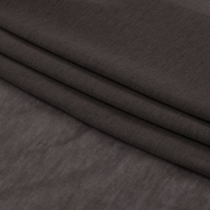 Famous Designer Dark Gray Featherweight Cotton Jersey Folded