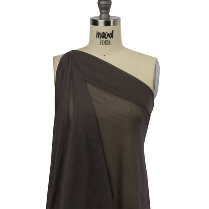 Famous Designer Dark Gray Featherweight Cotton Jersey Drape