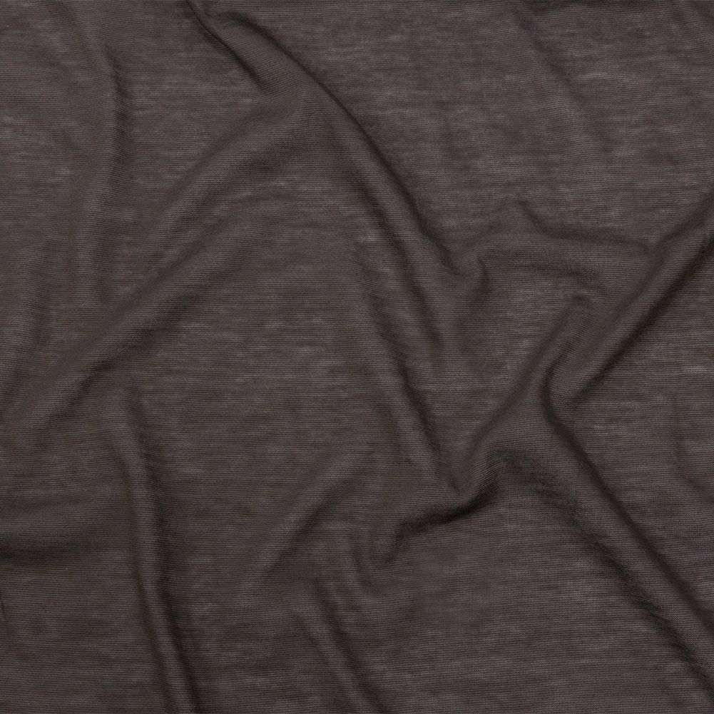 Famous Designer Dark Gray Featherweight Cotton Jersey