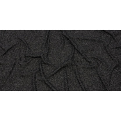 Black and Metallic Silver Stretch Rib Knit Full