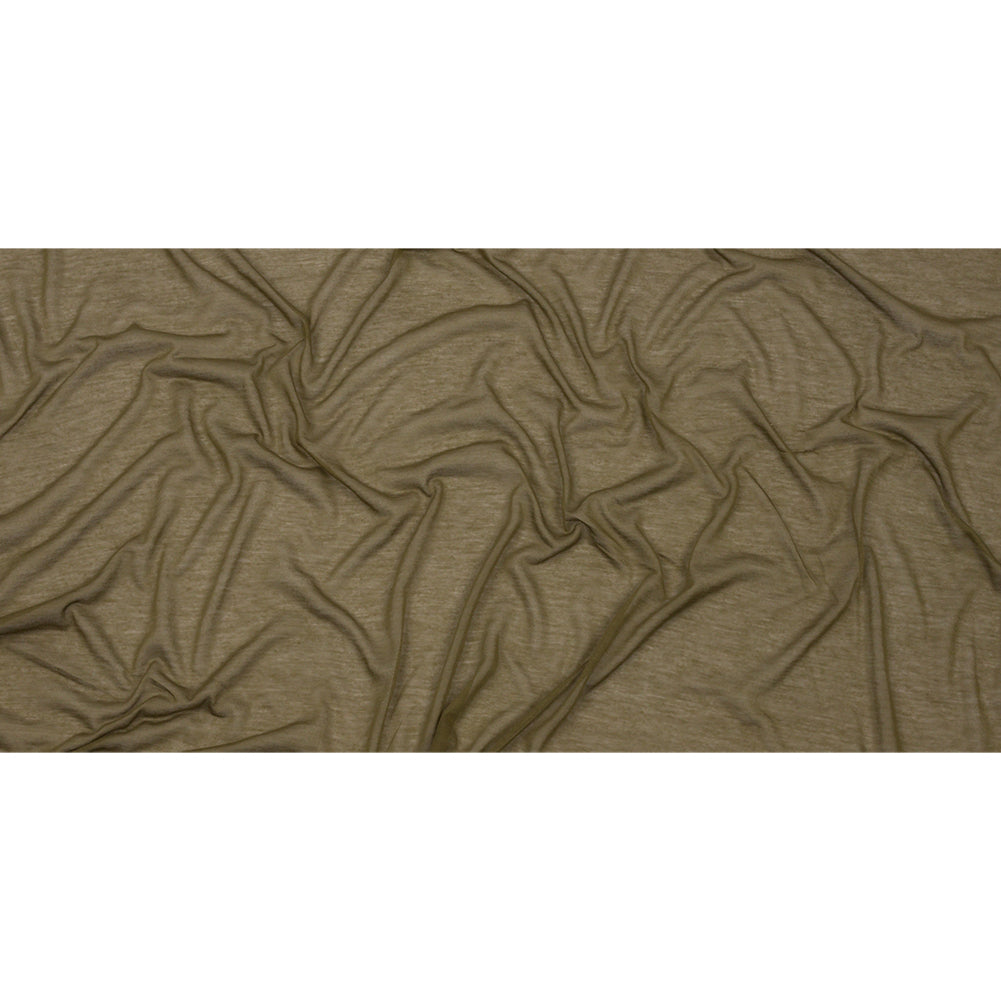 Famous Designer Army Green Featherweight Viscose and Cotton Jersey Full