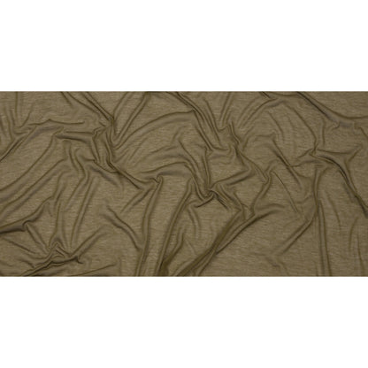 Famous Designer Army Green Featherweight Viscose and Cotton Jersey Full