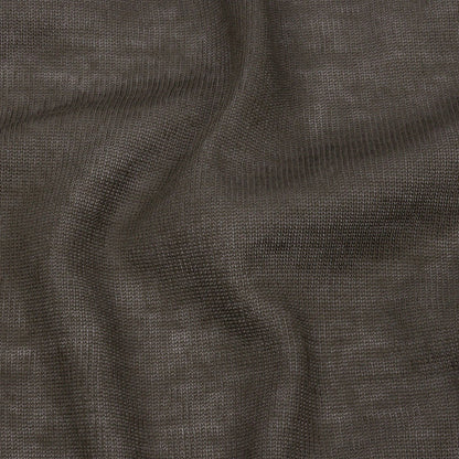Famous Designer Gray Lightweight Cotton Interlock Knit Detail