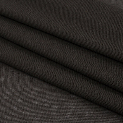 Famous Designer Dark Gray Lightweight Cotton Interlock Knit Folded